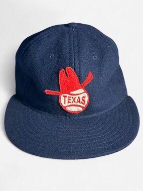 Ebbets Field Flannels Navy Texas Senators Cap with Red & White Patch